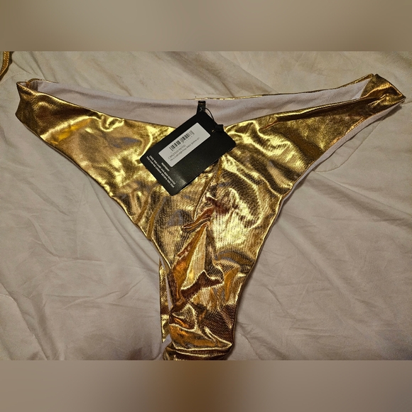 2 PC PRETTY LITTLE THING XL-16 , Golden Hour Princess Bikini, Plus Size - Picture 6 of 8